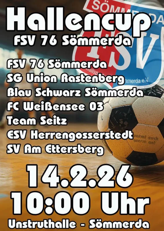 Hallencup der FSV 76er steht vor der Tür