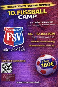 Anmeldungen zum FSV Sommercamp 2026 sind ab sofort möglich